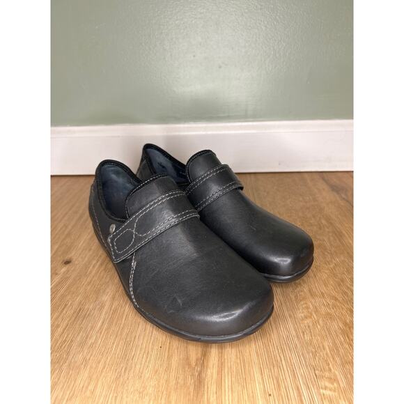 *NEW* Wolky Womens 6 EU 37 Desna Black Leather Slip On Comfort Orthopedic - Picture 1 of 7